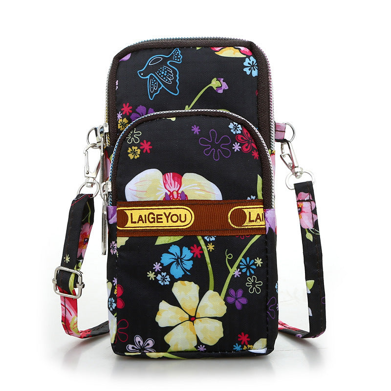 Casual printed mobile phone bag