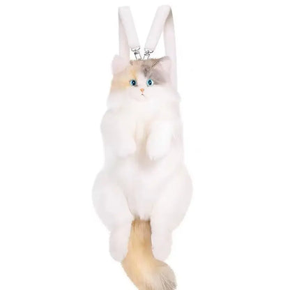 Unique Calico Cat Backpack, Doubles as a Plush Toy and Functional Bag eprolo