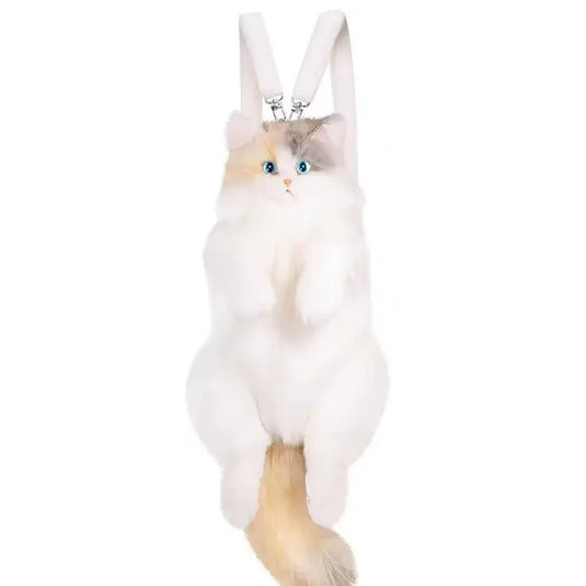 Unique Calico Cat Backpack, Doubles as a Plush Toy and Functional Bag eprolo