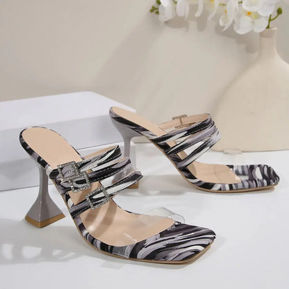 Open Toe High Heel Sandals Trendsi