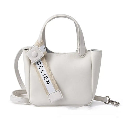 Cattlehide Leather Cross Body Bucket Bag Easy Bazaar