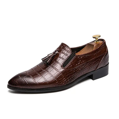 Pointed leather shoes for men Easy Bazaar
