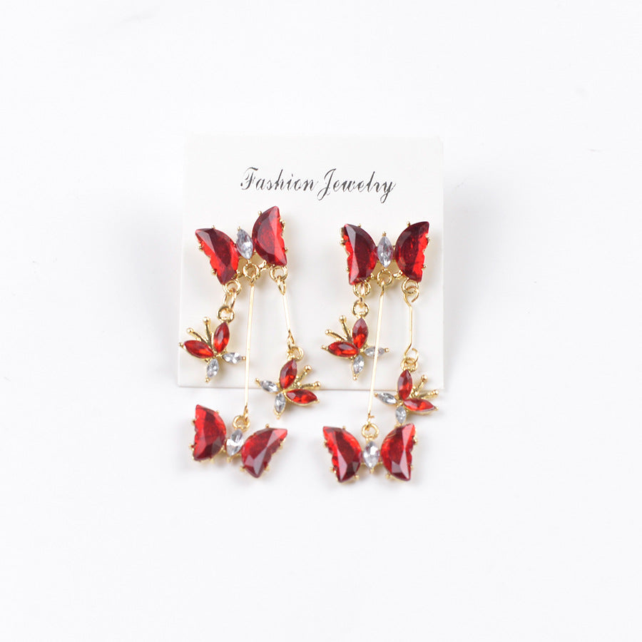 Butterfly Dance Super Fairy Butterfly Fringe Earrings