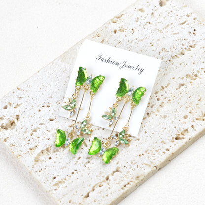Butterfly Dance Super Fairy Butterfly Fringe Earrings