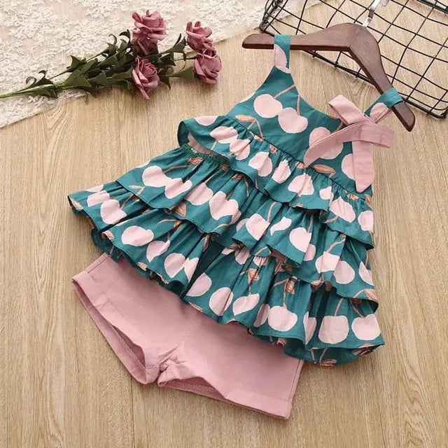 Kids Girls Clothes For Baby Girl Kids T-Shirt Shorts Suit eprolo