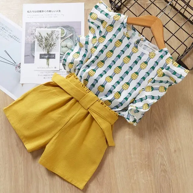 Kids Girls Clothes For Baby Girl Kids T-Shirt Shorts Suit eprolo