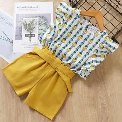 Kids Girls Clothes For Baby Girl Kids T-Shirt Shorts Suit eprolo