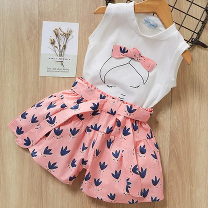 Kids Girls Clothes For Baby Girl Kids T-Shirt Shorts Suit eprolo
