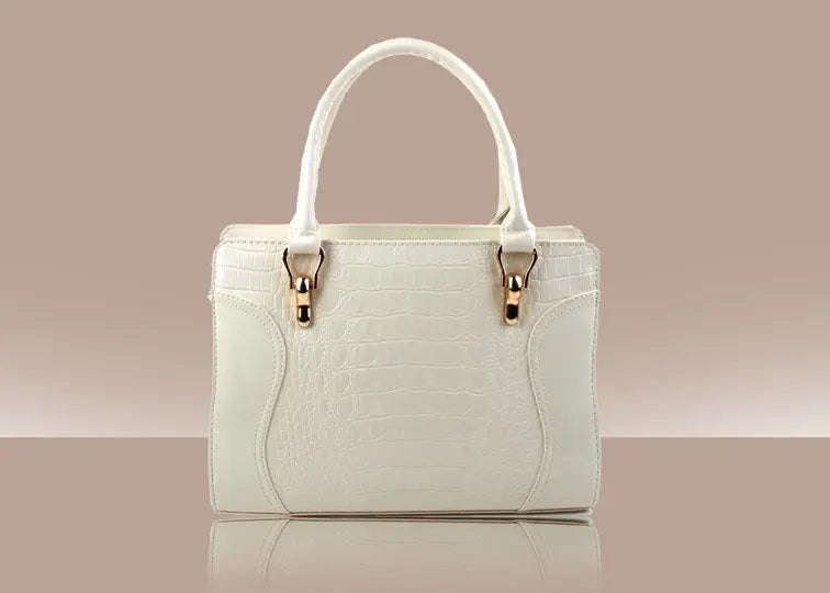 Factory Bag New Women"S Bag European And American Crocodile Skin Handbag Smiling Face Lady Bag Shoulder Bag Wholesale Easy Bazaar