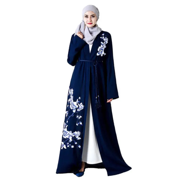 Embroidered Cardigan Dubai Dress CJ dropshipping