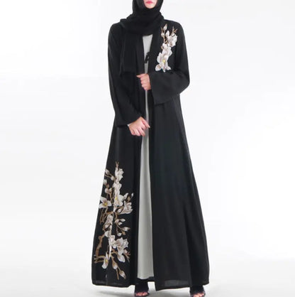Embroidered Cardigan Dubai Dress CJ dropshipping