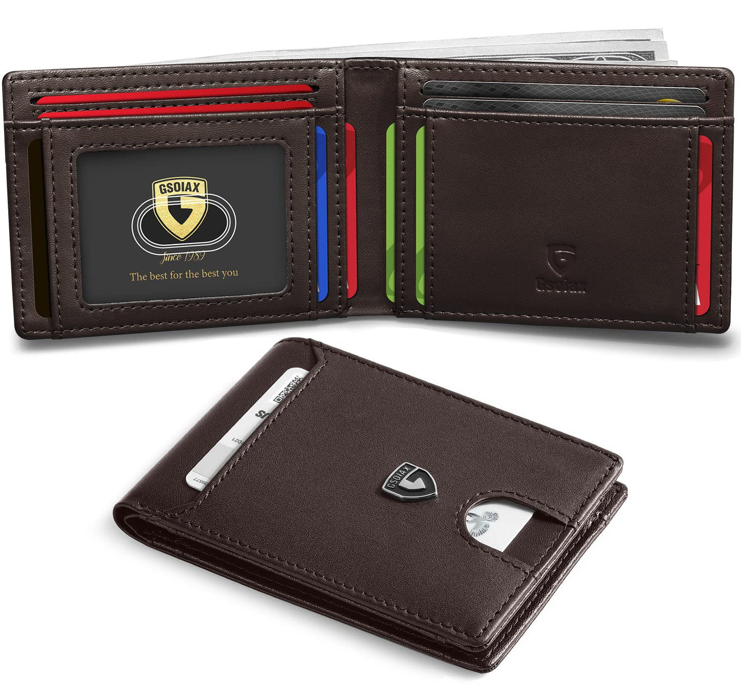 Carbon Fiber Men's Wallet with Anti-theft Function