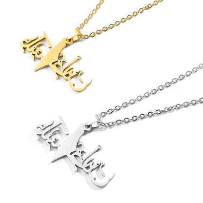 Palestine Flag Pendant Stainless Steel Gold Silver