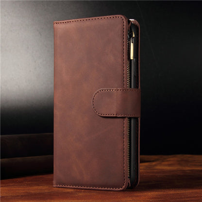 Multifunctional zipper mobile phone case multi Card Wallet Leather Case