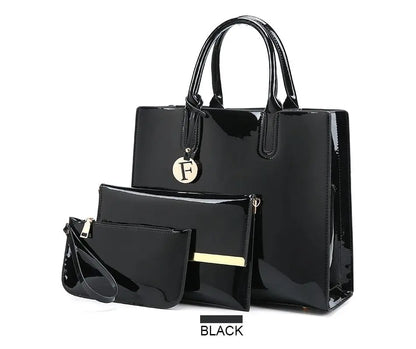 3 Sets Leather Handbags Easy Bazaar