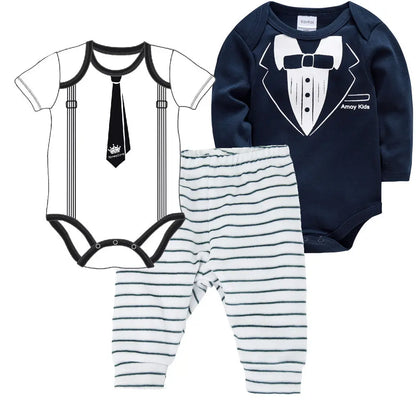 Solid Color Korean Newborn Baby Clothes Kids Set eprolo