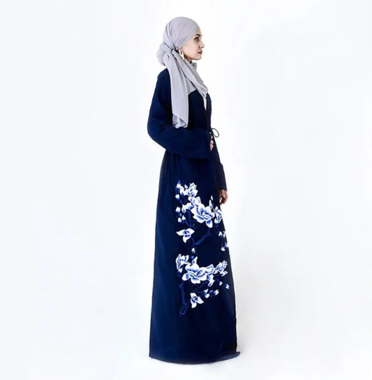 Embroidered Cardigan Dubai Dress CJ dropshipping