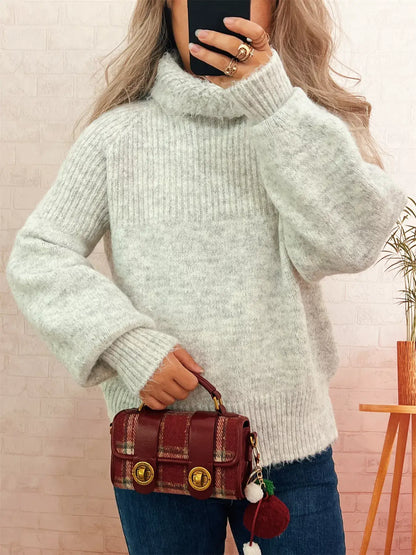 "Ribbed Longneck Sweater Shirt full sleeves in beige"