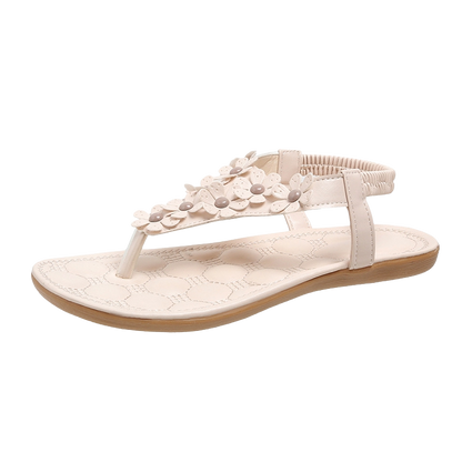 Summer Floral Falt Sandals for women