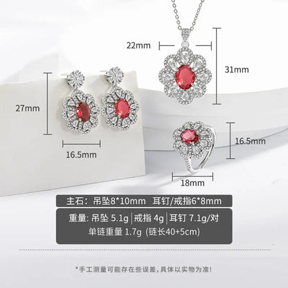 Bride Jewelry Earrings Necklace Jewelry Suit Easy Bazaar