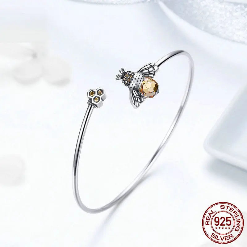 Pure silver bracelet bee chain eprolo