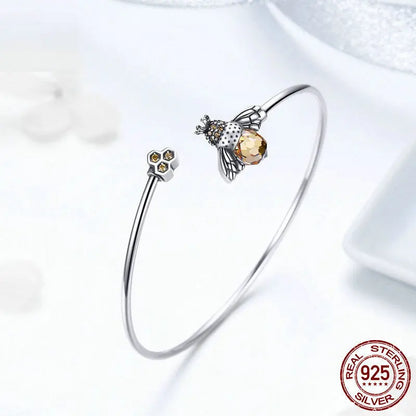 Pure silver bracelet bee chain eprolo