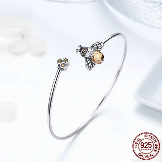 Pure silver bracelet bee chain eprolo