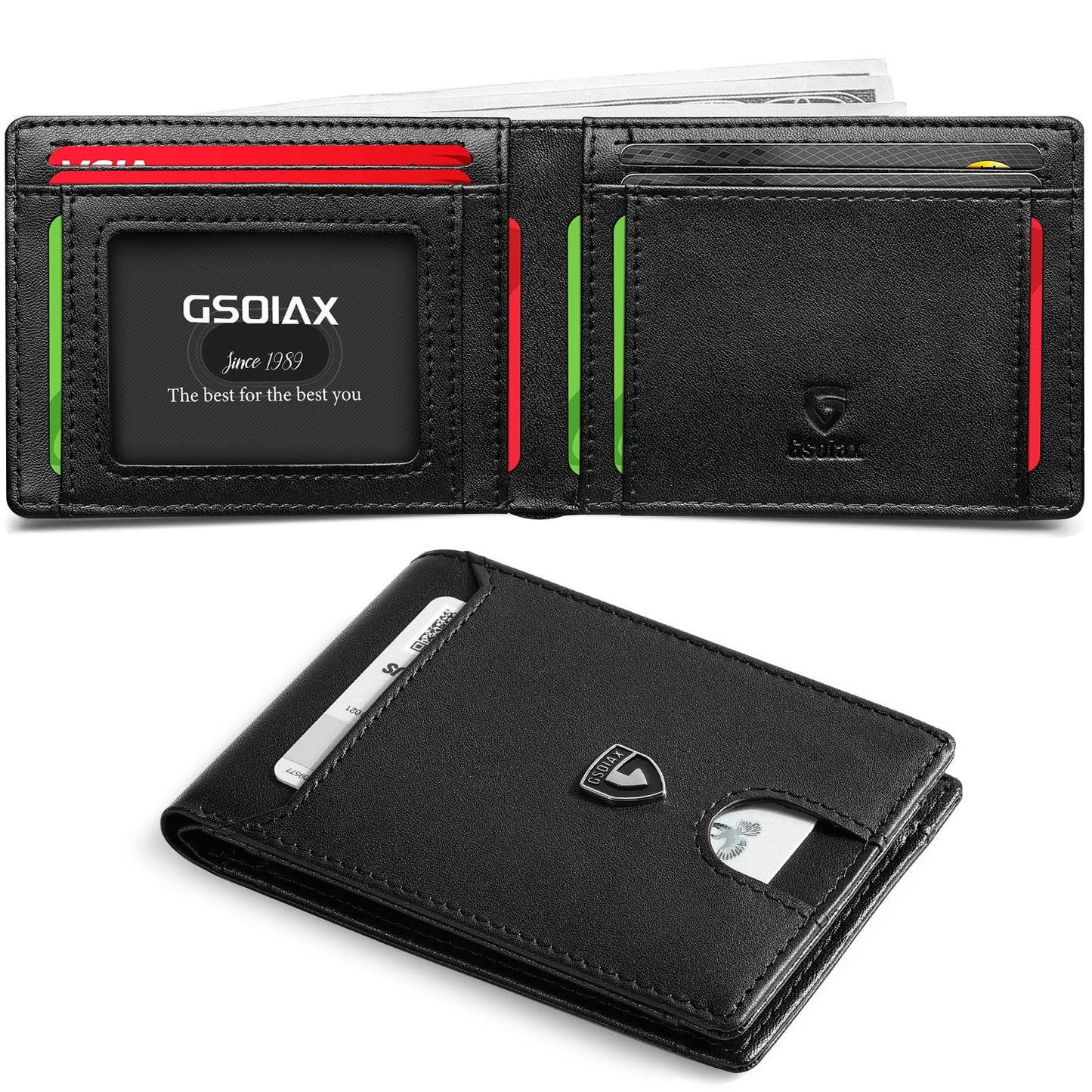 Carbon Fiber Men's Wallet with Anti-theft Function