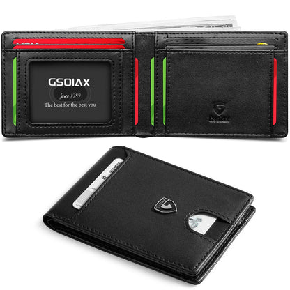 Carbon Fiber Men's Wallet with Anti-theft Function