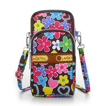 Casual printed mobile phone bag