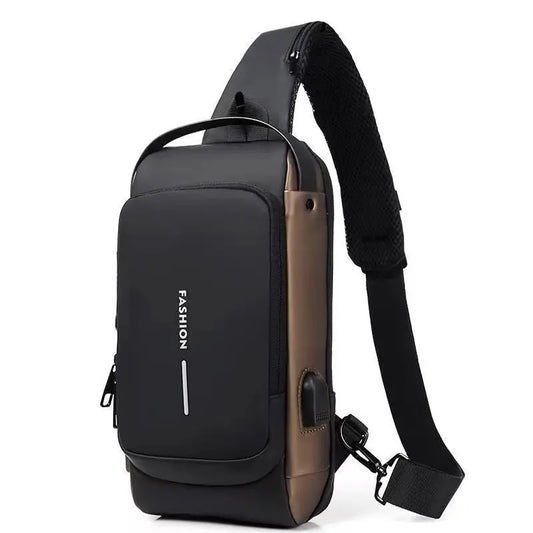 Motorcycle bag password anti-theft chest bag men's shoulder bag large capacity casual men's bag multifunctional crossbody bag eprolo