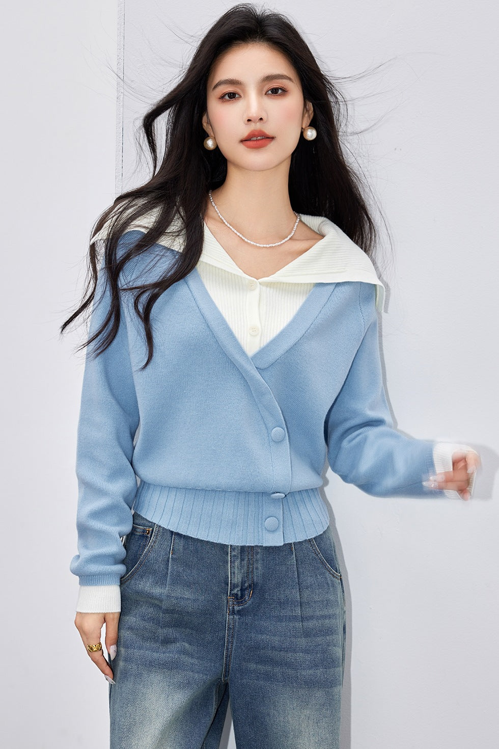 Girls wearing trendy sweater shirt - perfect for everyday fashion