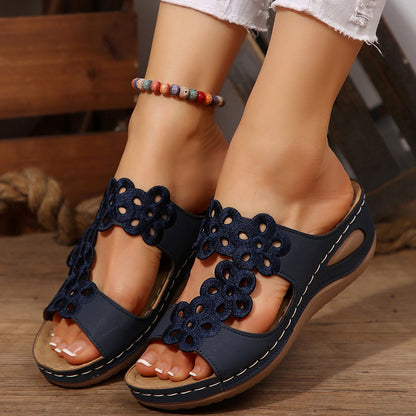 Vintage Style Open Toe Sandals for Summers