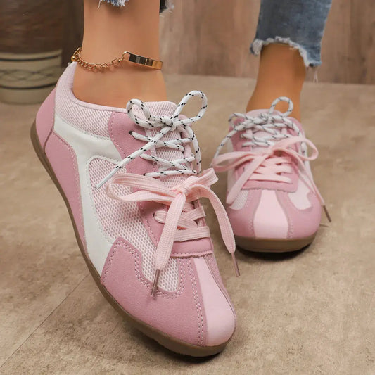 Round Toe Platform Sneakers Trendsi
