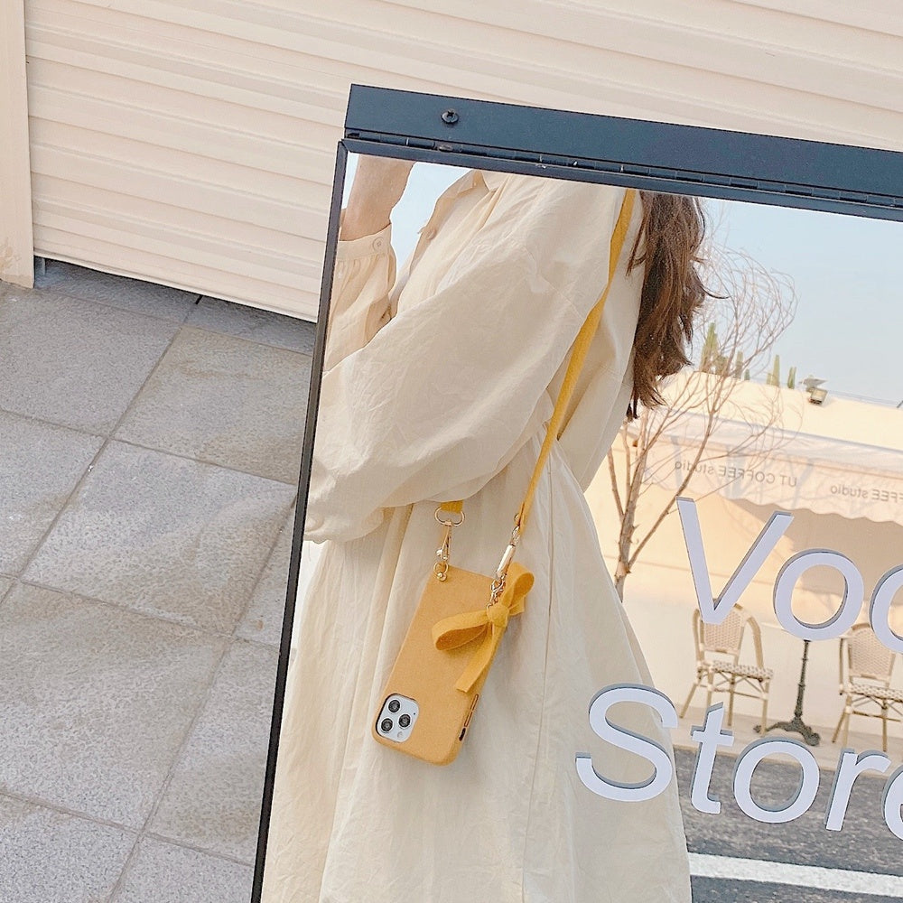 Compatible with Apple, Plush diagonal lanyard for iphone