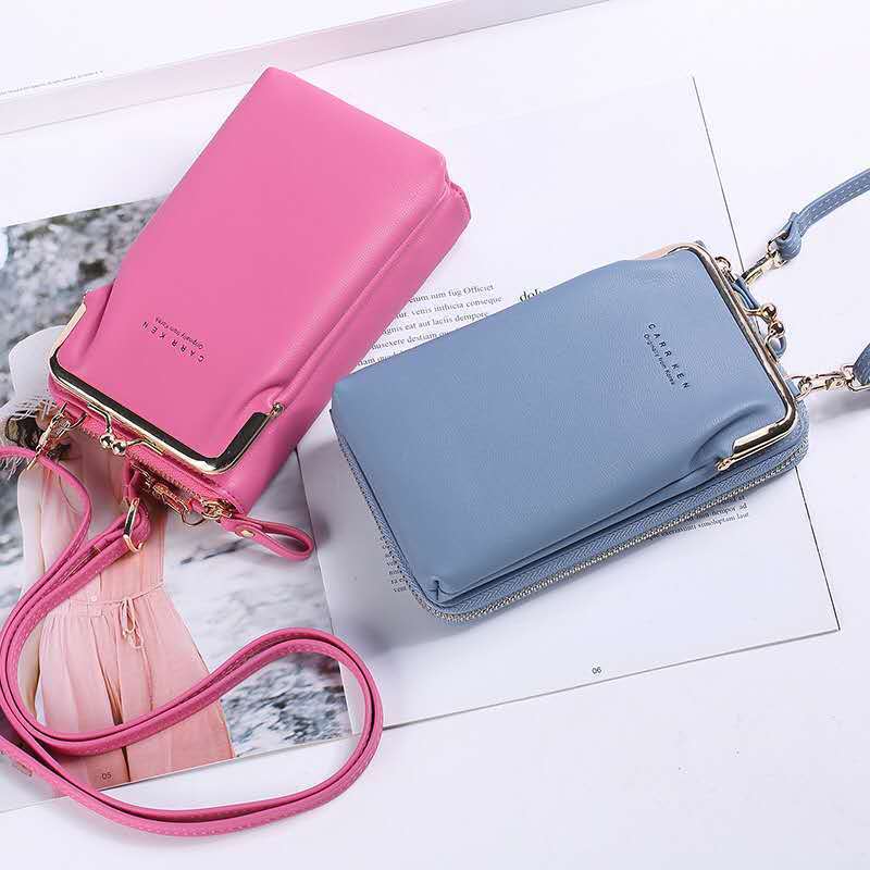 Monochrome soft surface zipper phone case