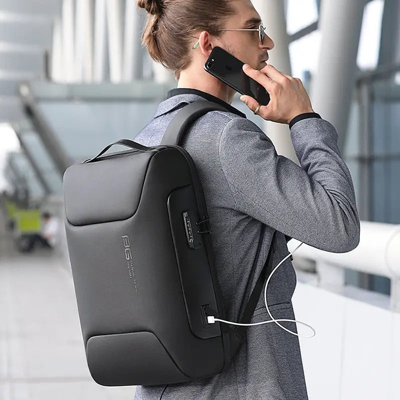BANGE New Anti Thief Backpack Fits for 15.6 inch Laptop Backpack Multifunctional Backpack WaterProof for Business Shoulder Bags eprolo