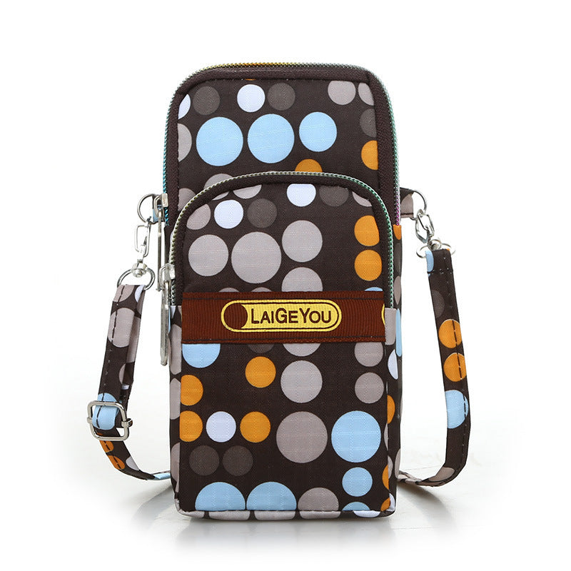 Casual printed mobile phone bag