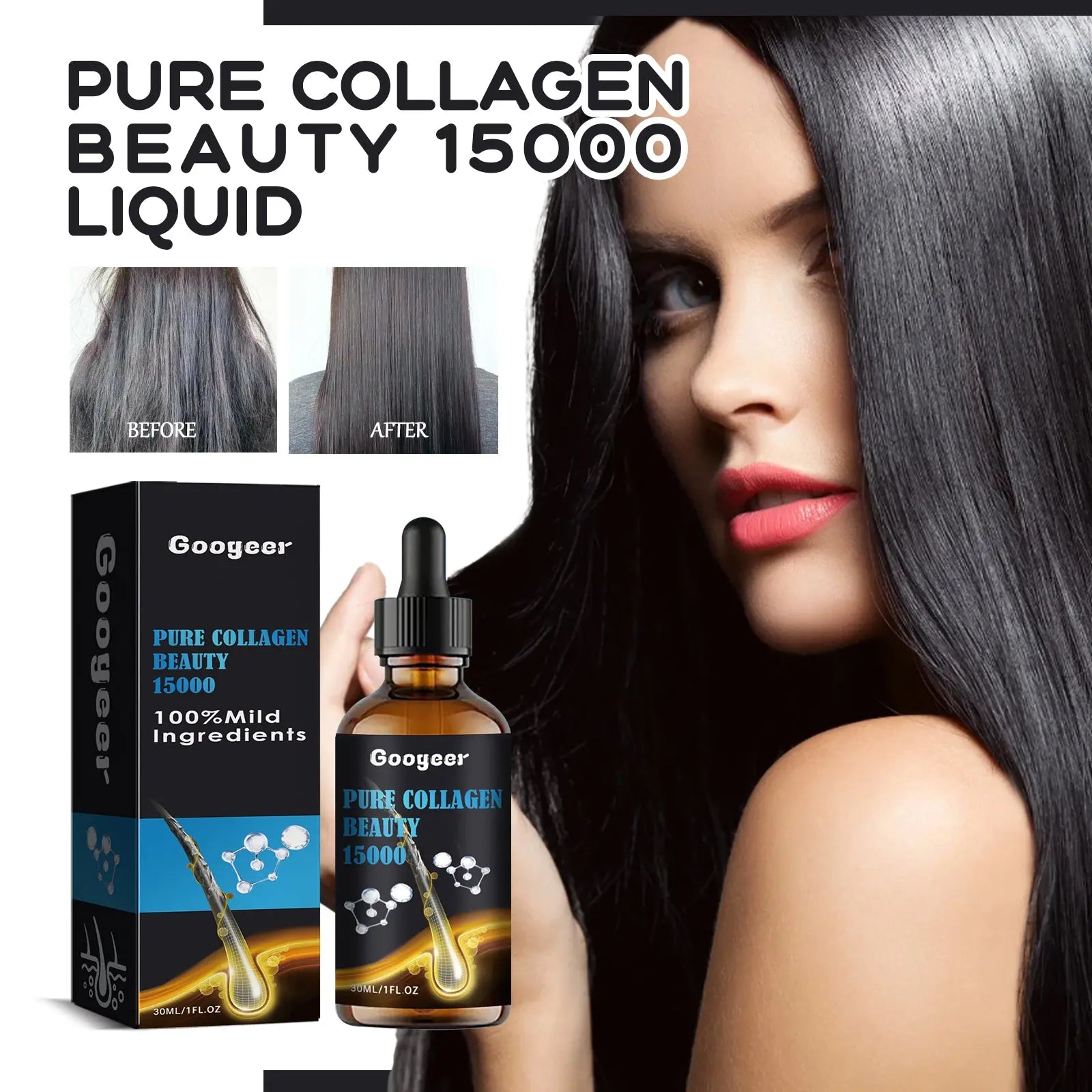 Googeer Pure Natural Biological Beauty Liquid Is A Multi-Purpose Beauty Agent For Improving Hair, Repairing Skin And Protecting Nails eprolo