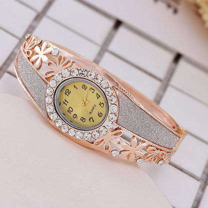 Bracelet Style Floral Watch for Ladies