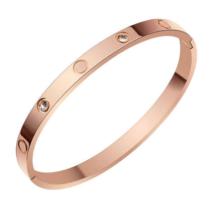 Rose gold titanium steel bracelet modern minimalist style