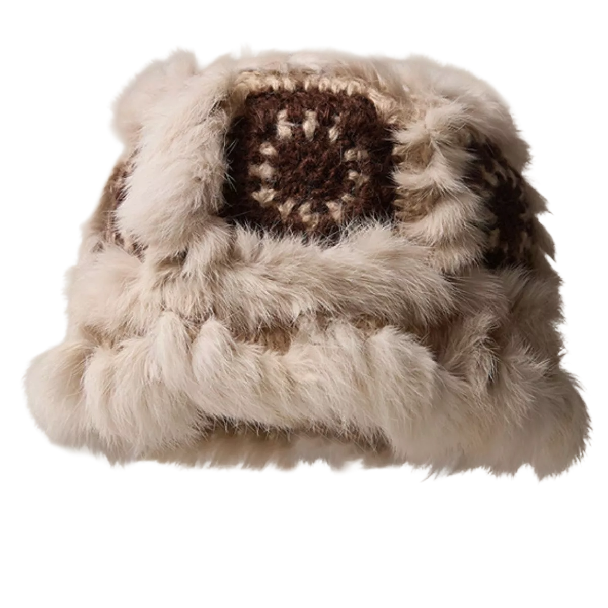 Fuzzy Crochet Bucket Hat