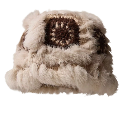 Fuzzy Crochet Bucket Hat