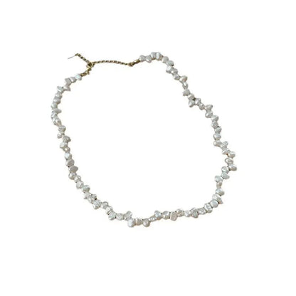 Vintage Grain Of Rice Freshwater Irregular Pearl Necklace For Women Easy Bazaar