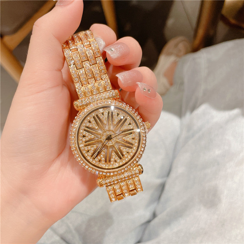 Luxury Diamond Rotating Watch for Women