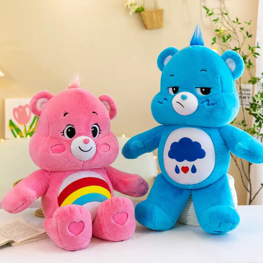 Three-color Bear Pillow Plush Toy Rainbow Bear Doll Cute Panda eprolo