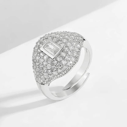 Hip Hop punk rings Zircon