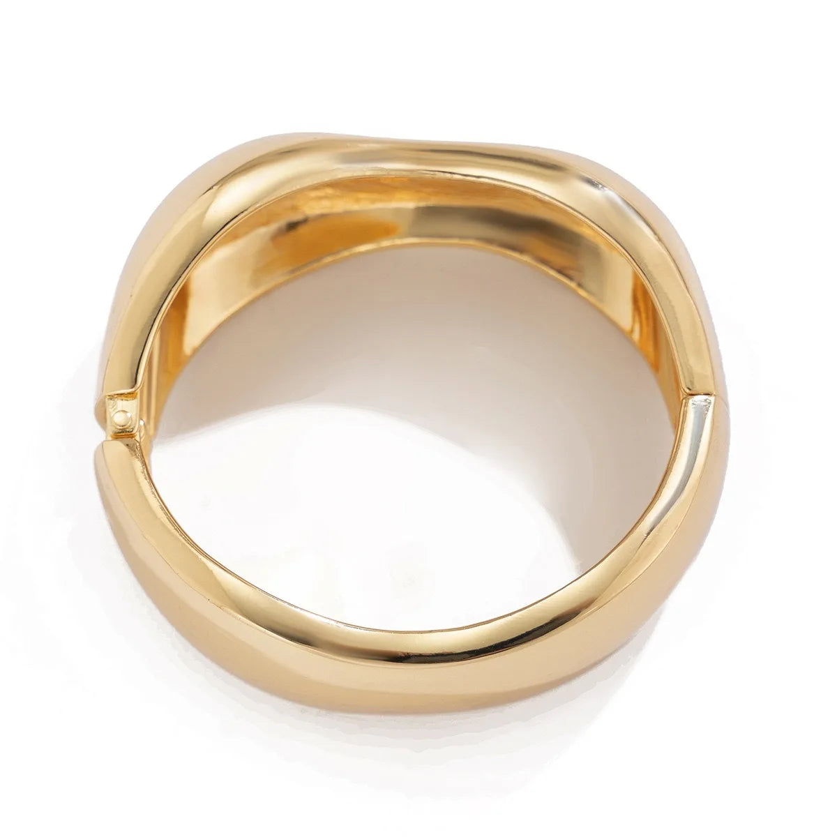 Hip Hop Water Drop Cuff Wide Bangles Vintage Punk Gold Silver