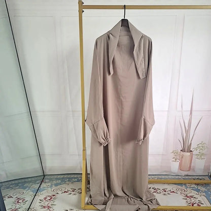 Amazon Abaya Dubai Turkey One-piece Prayer Dress Trendsi