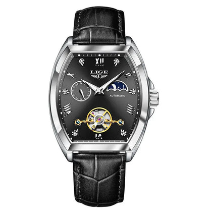 Men's Tourbillon Mechanical Watch Multifunctional Waterproof Easy Bazaar